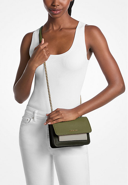 BORSA A TRACOLLA CLAIRE XS PICCOLA IN PELLLE COLOR-BLOCK