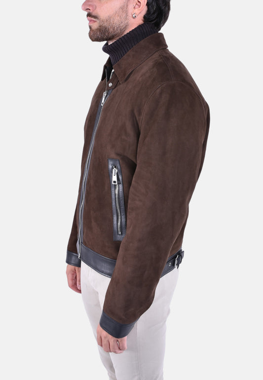 GIUBBOTTO BIKER IN PELLE