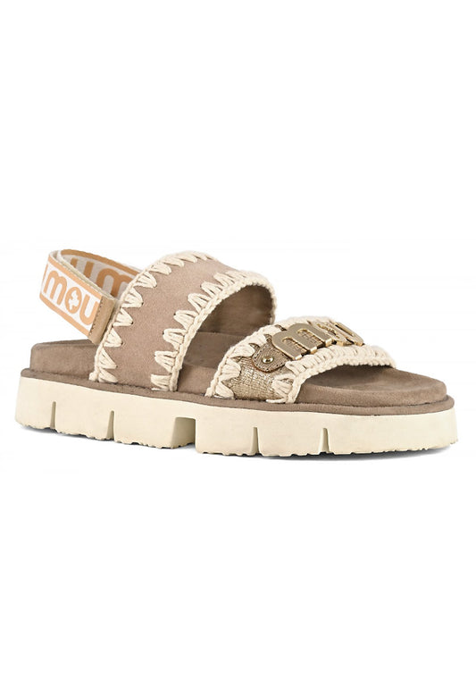 BIO SANDAL SUEDE LEATHER LOGO