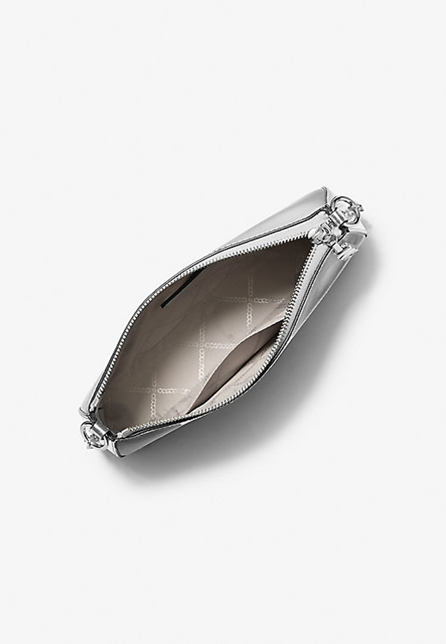 POCHETTE EMPIRE MEDIA IN PELLE METALLIZZATA