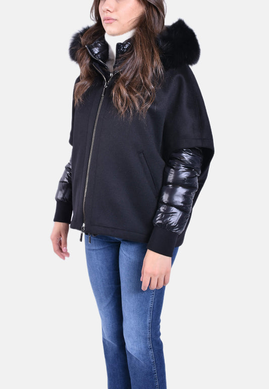 CAPPA IN LANA CON PIUMINO STACCABILE PEGASO