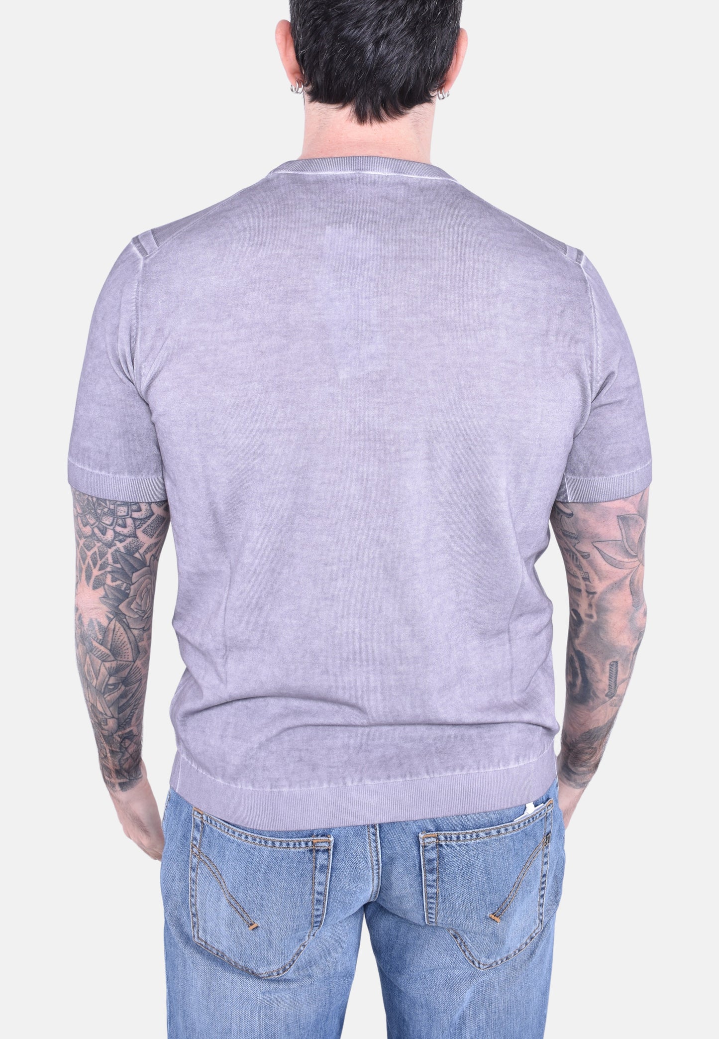 T-SHIRT GIROCOLLO IN COTONE