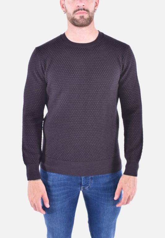 MAGLIONE GIROCOLLO IN FANTASIA