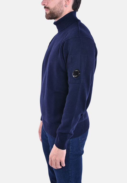 LAMBSWOOL GRS ROLL NECK KNIT