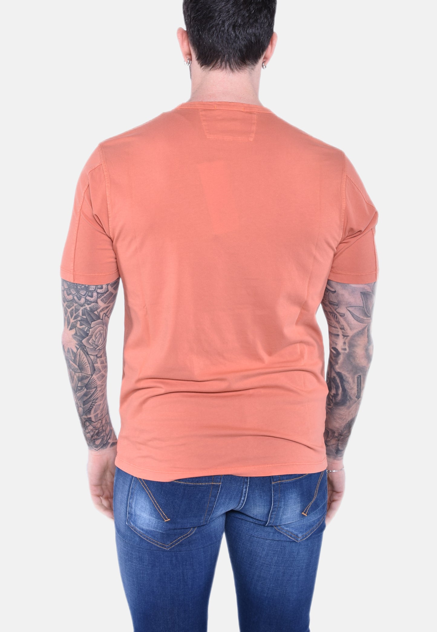 24/1 JERSEY RESIST DYED LOGO T-SHIRT