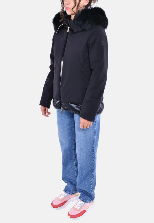 GIUBBOTTO TESSUTO TECNICO CON INTERNO IN PIUMA