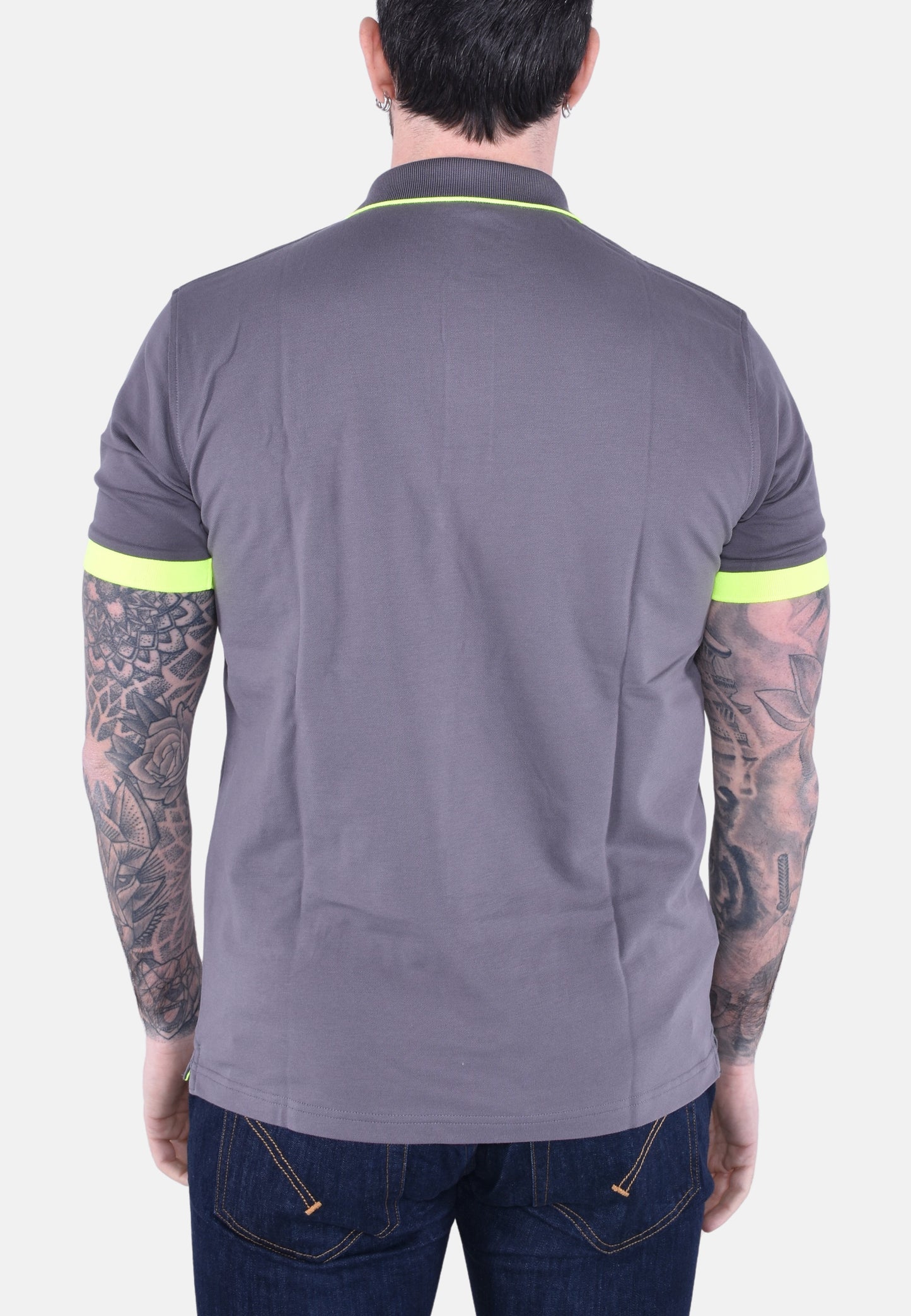 POLO SMALL STRIPE FLUO SHORT SLEEVES