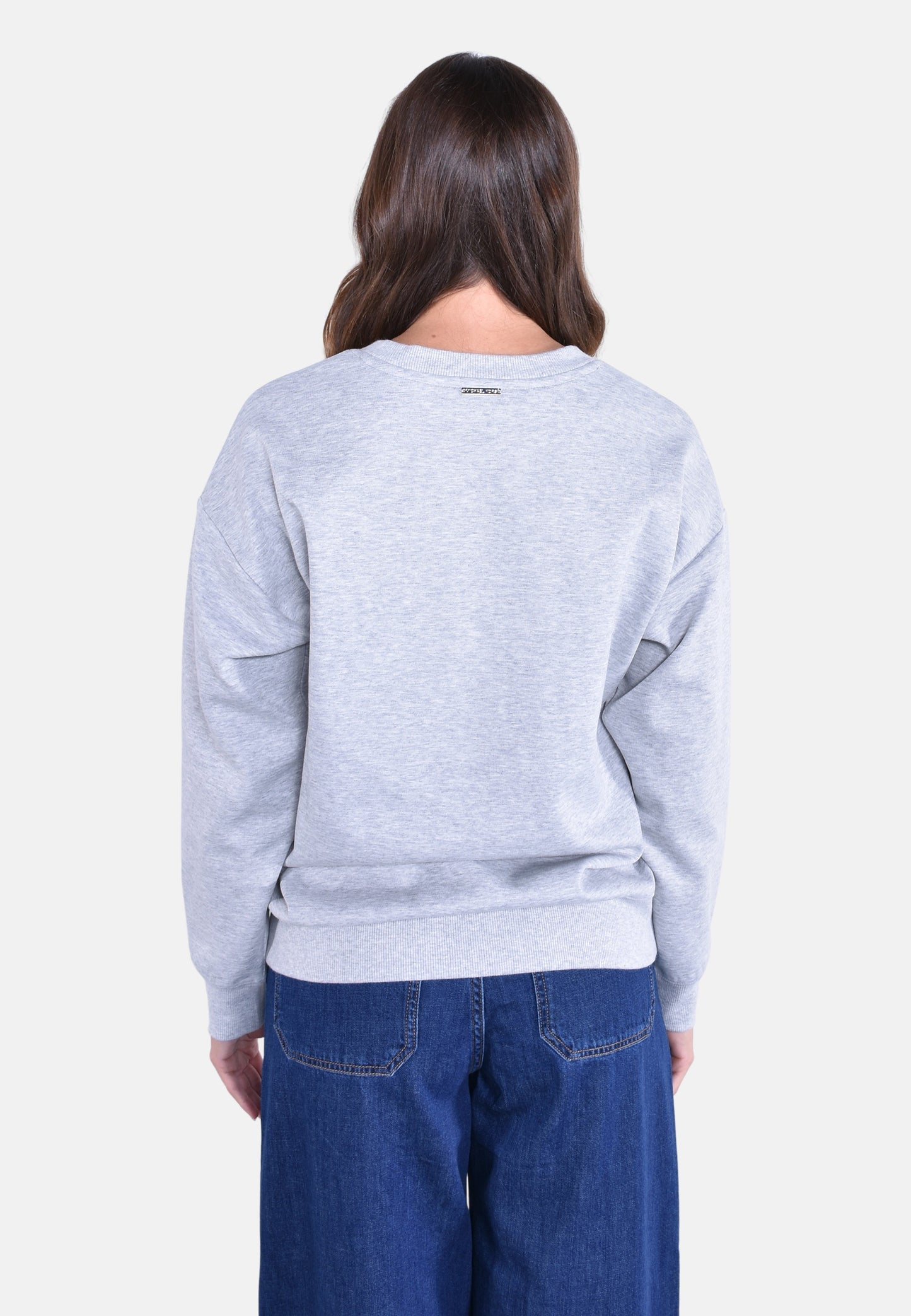 MK EMBOSSED LOGO CREW