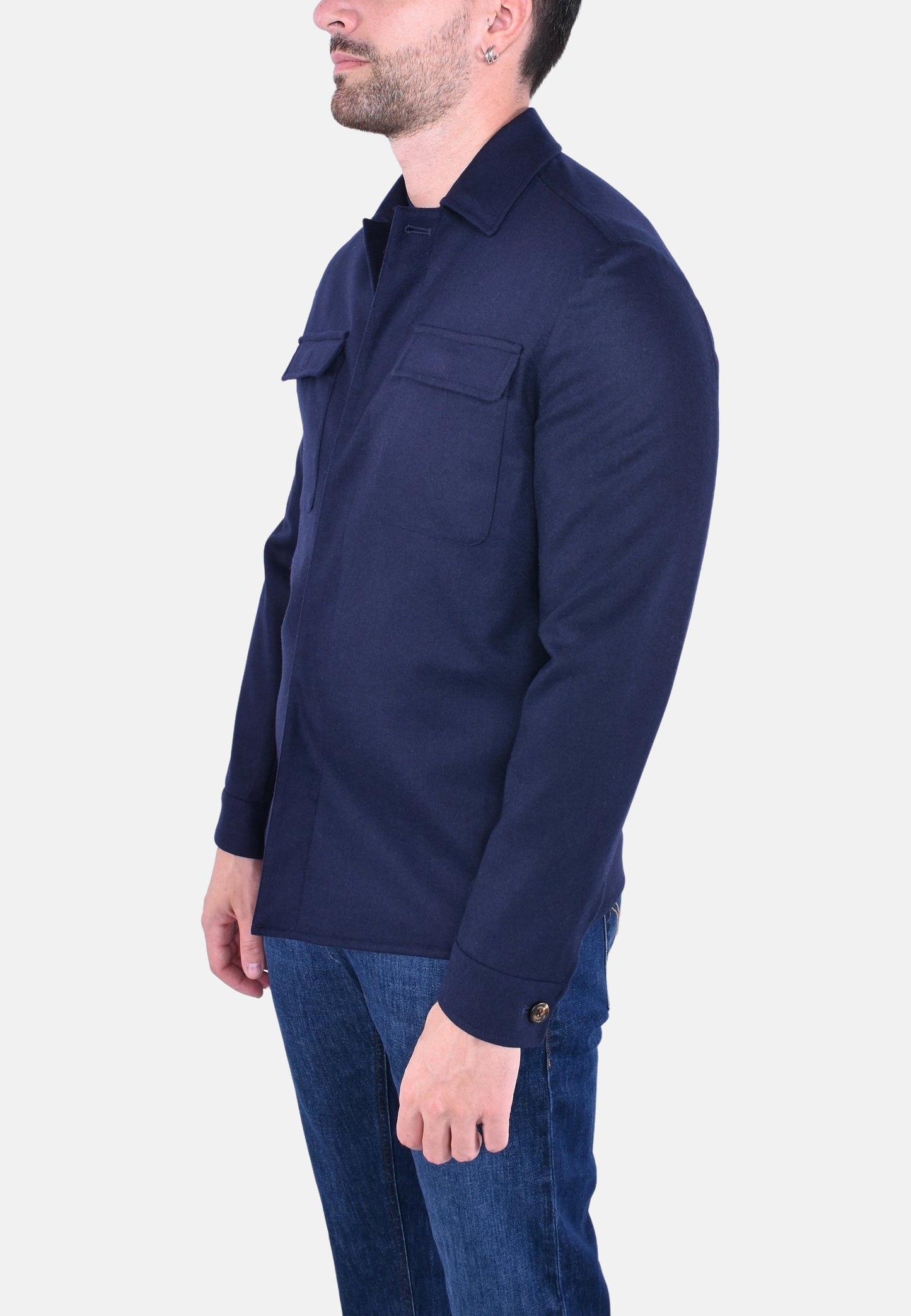 GIACCA CAMICIA IN LANA