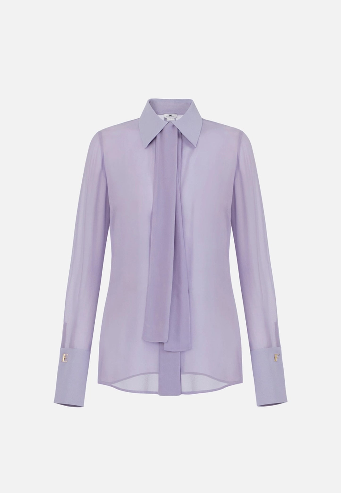 CAMICIA IN GEORGETTE E CREPE CON FUSCIACCA