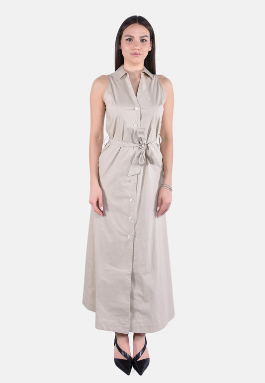 COTTON POPLIN SHIRT DRESS