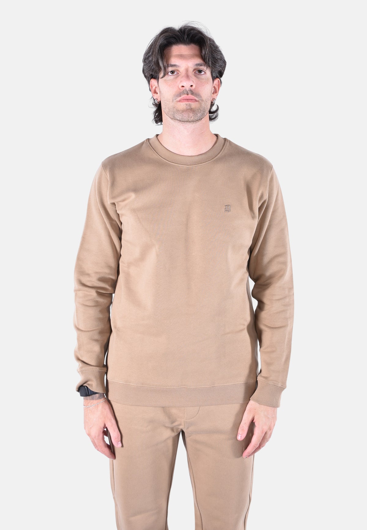 REGULAR-FIT COTTON FLEECE SWEATSHIRT