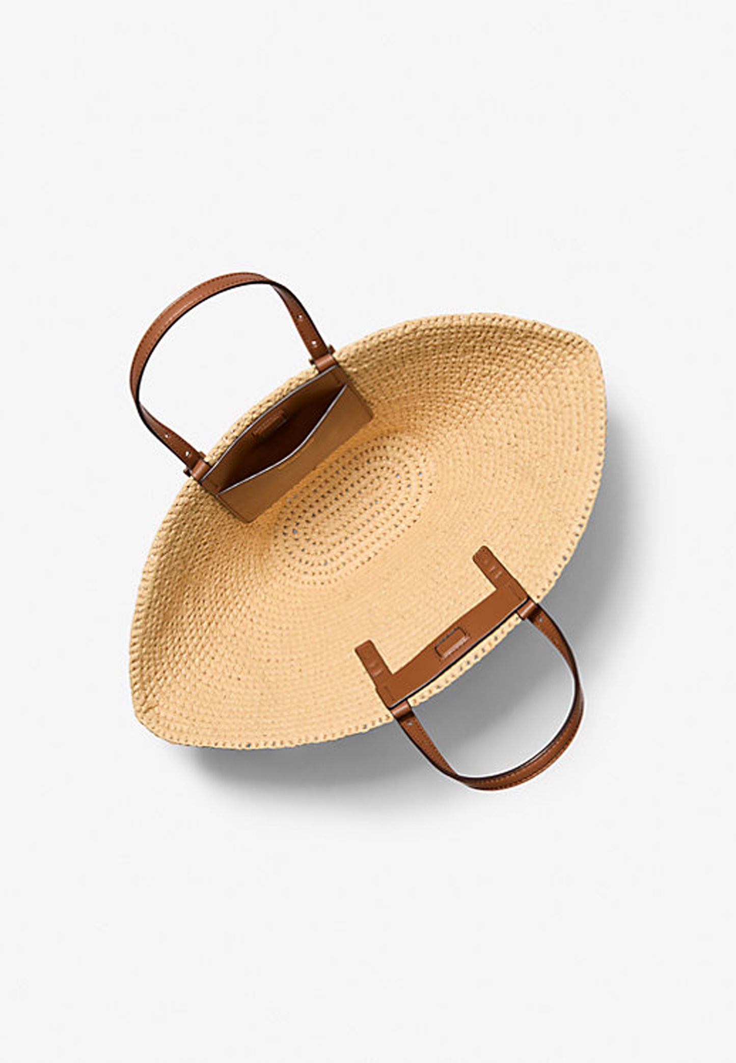 BORSA TOTE ISA PICCOLA IN PAGLIA LAVORATA A MANO