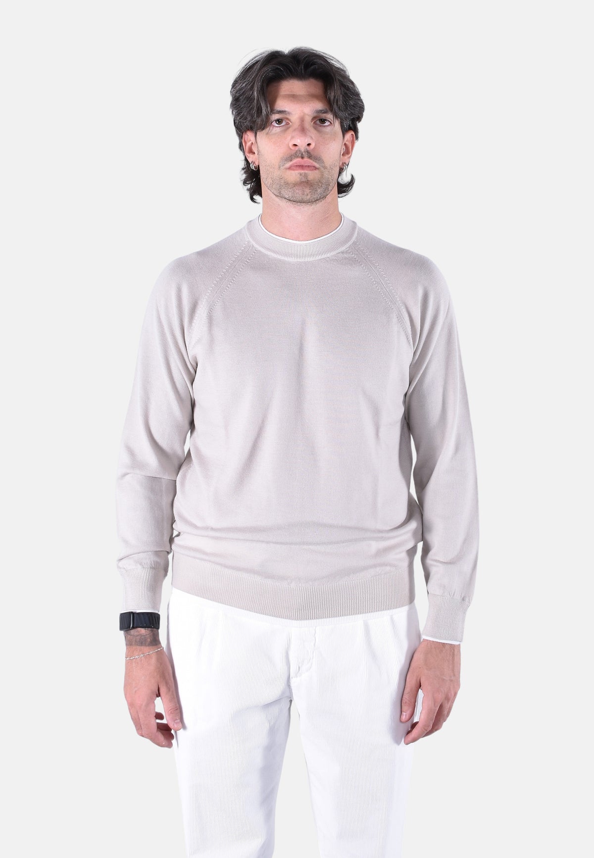MAGLIA GIROCOLLO DOPPIO COLLO