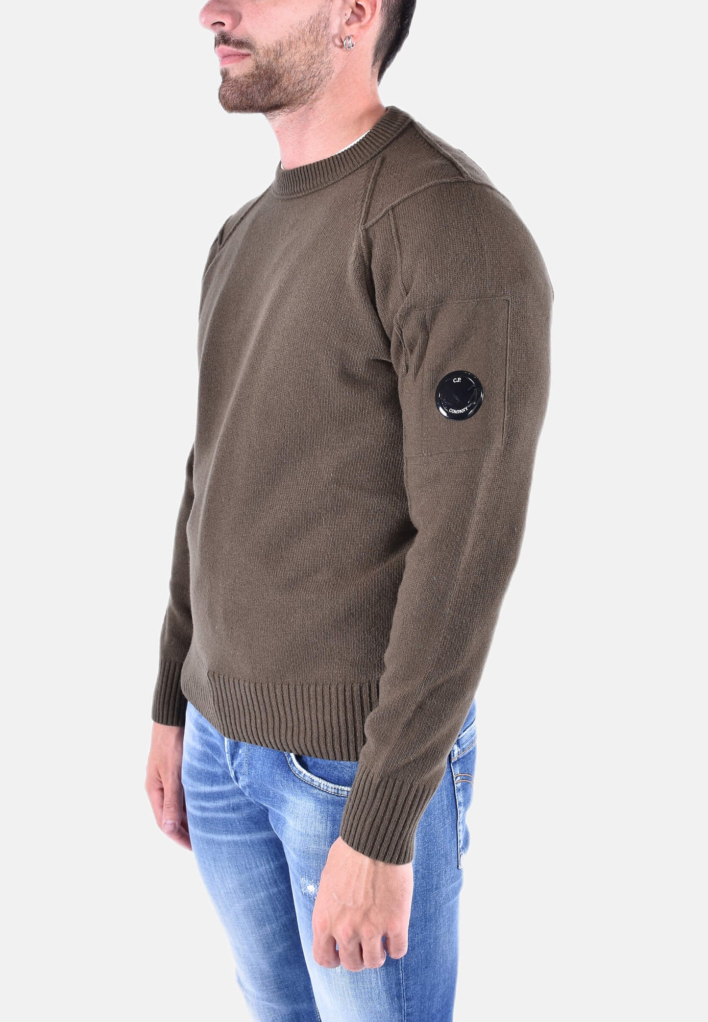LAMBSWOOL GRS CREW NECK KNIT