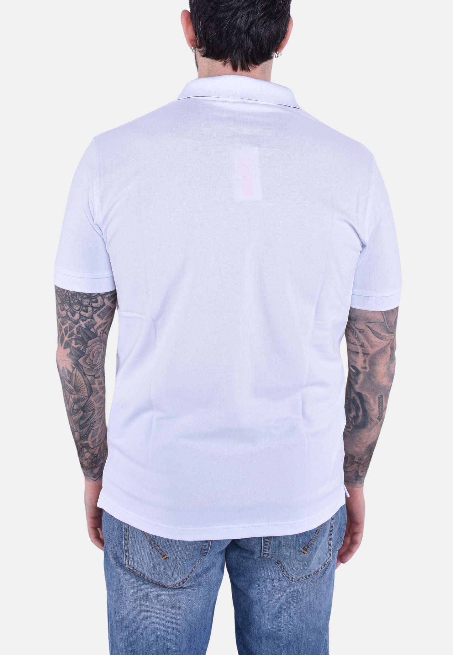 POLO PRINT UNDER COLLAR SHORT SLEEVES