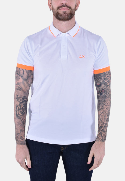 POLO SMALL STRIPE FLUO SHORT SLEEVES