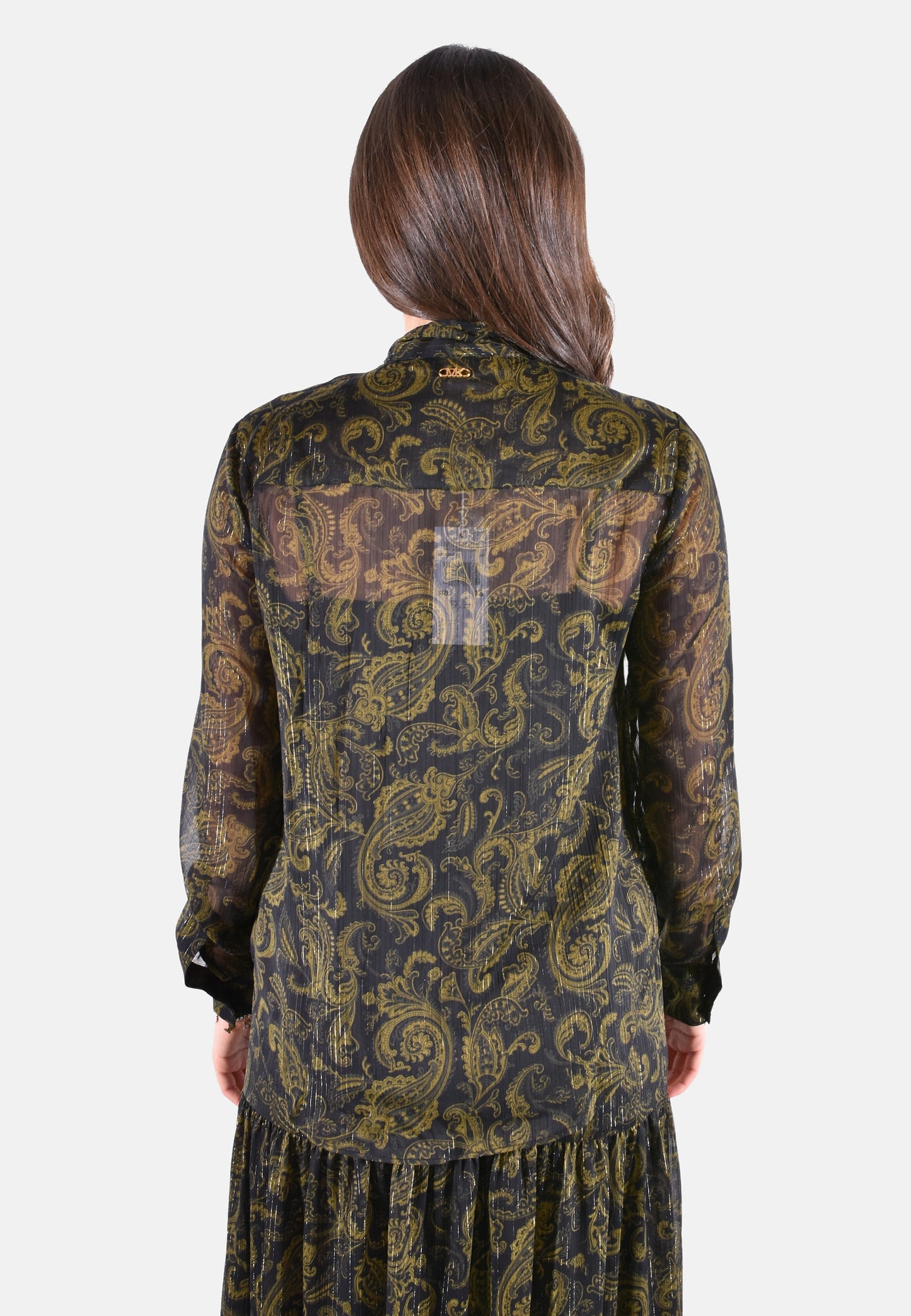 BLUSA IN GEORGETTE CON STAMPA PAISLEY