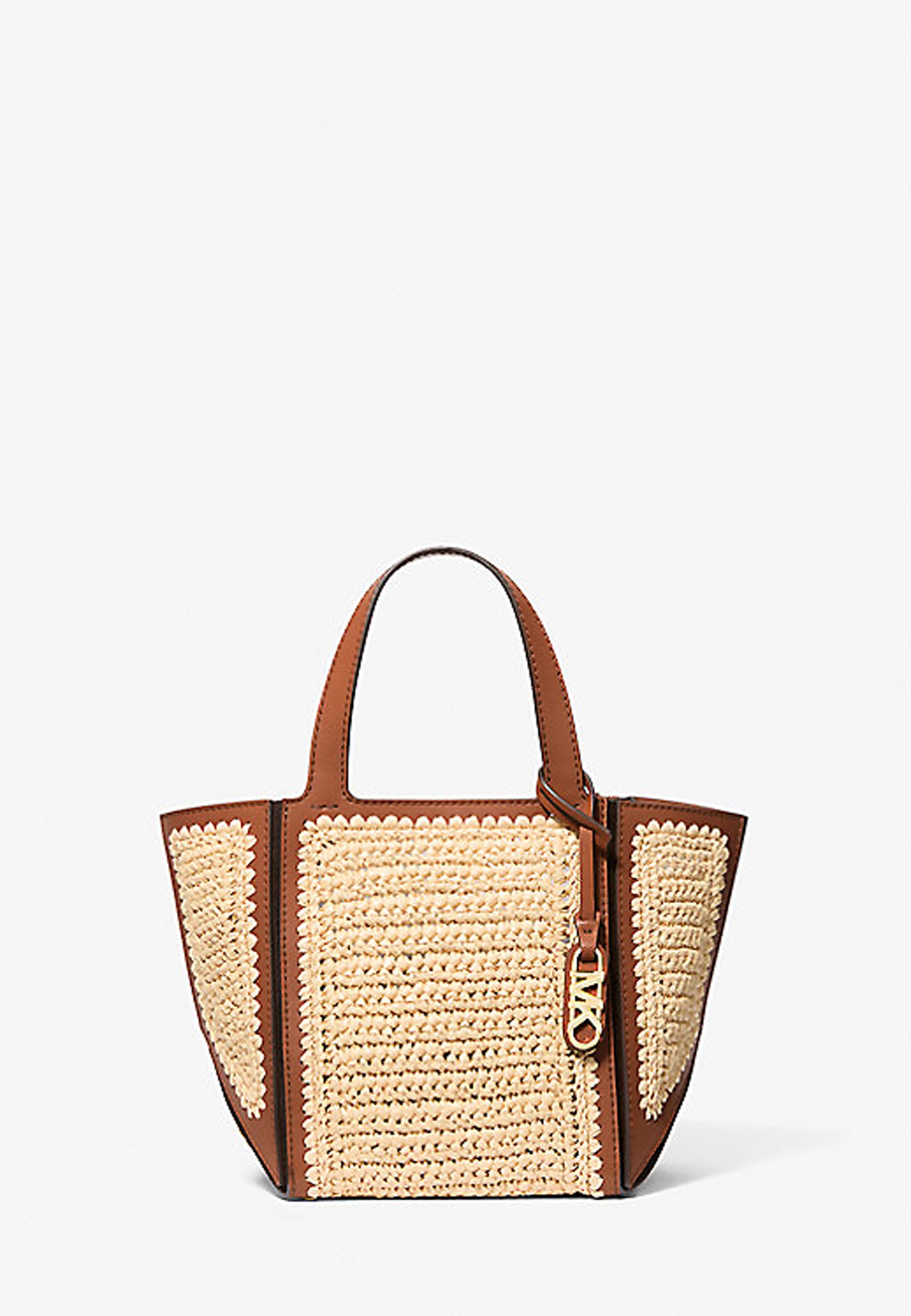 BORSA TOTE JORDI PICCOLA IN PAGLIA LAVORATA A MANO