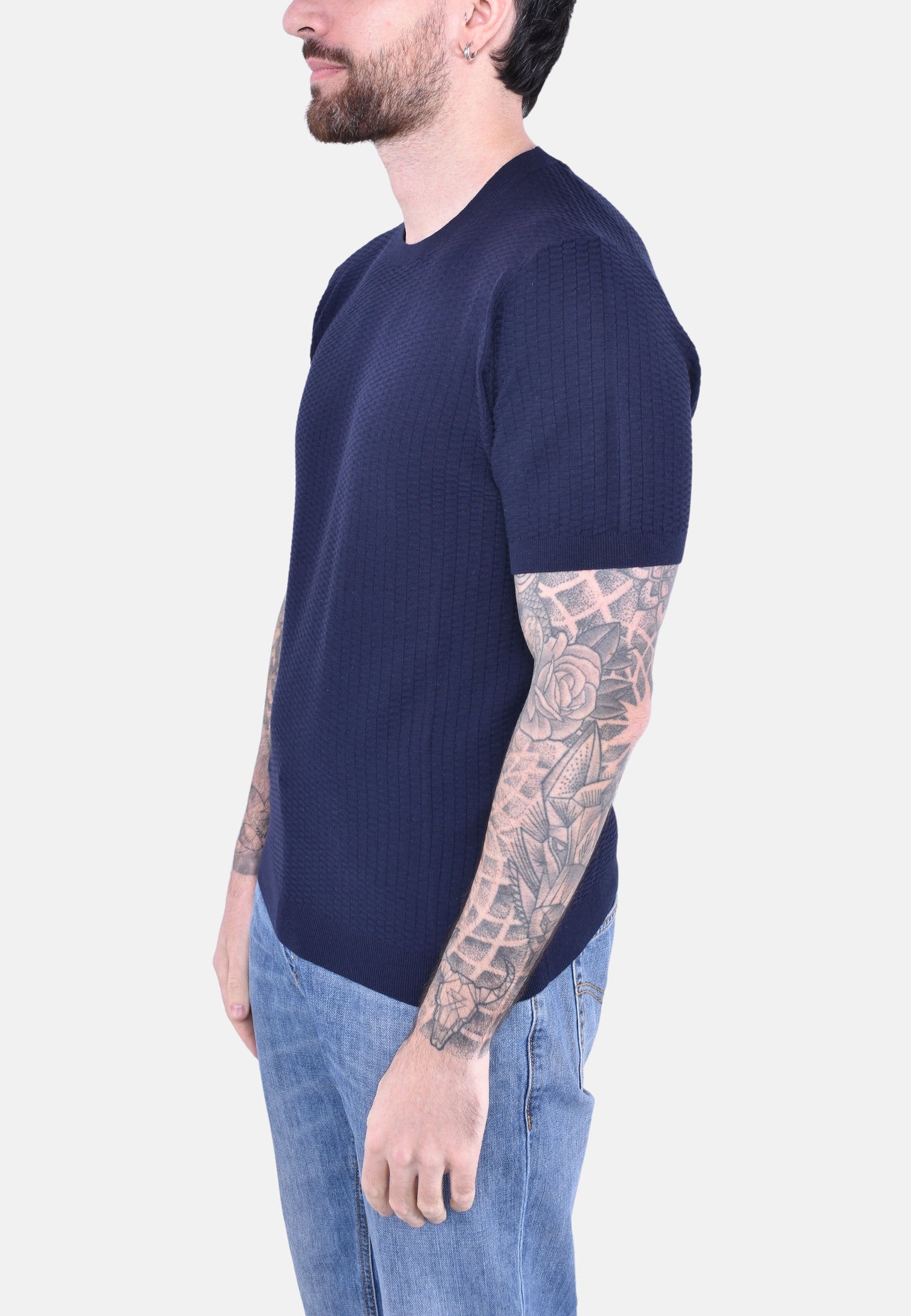 T-SHIRT GIROCOLLO IN COTONE