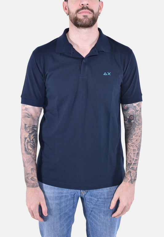 POLO PRINT UNDER COLLAR SHORT SLEEVES