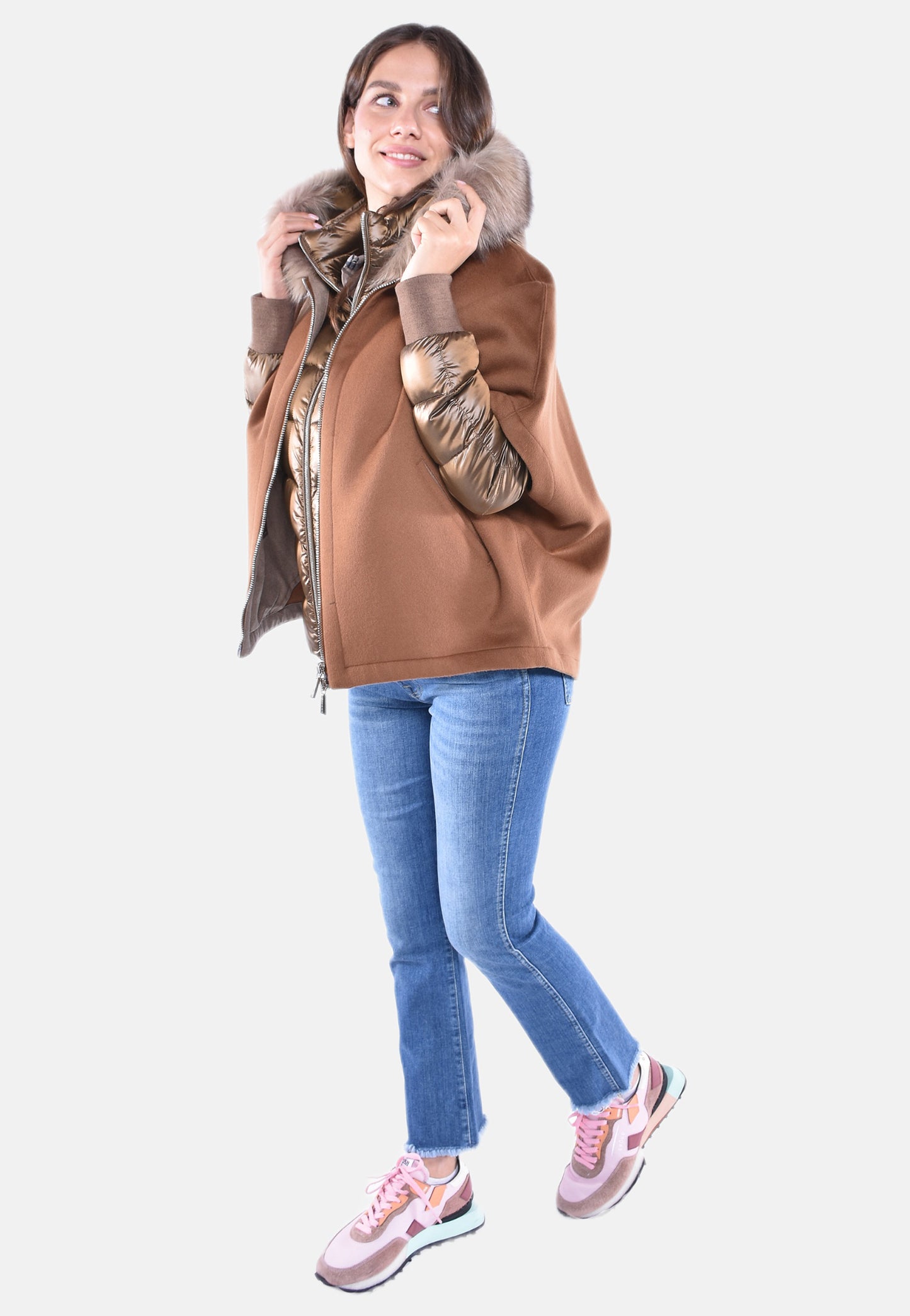 CAPPA IN LANA CON PIUMINO STACCABILE PEGASO