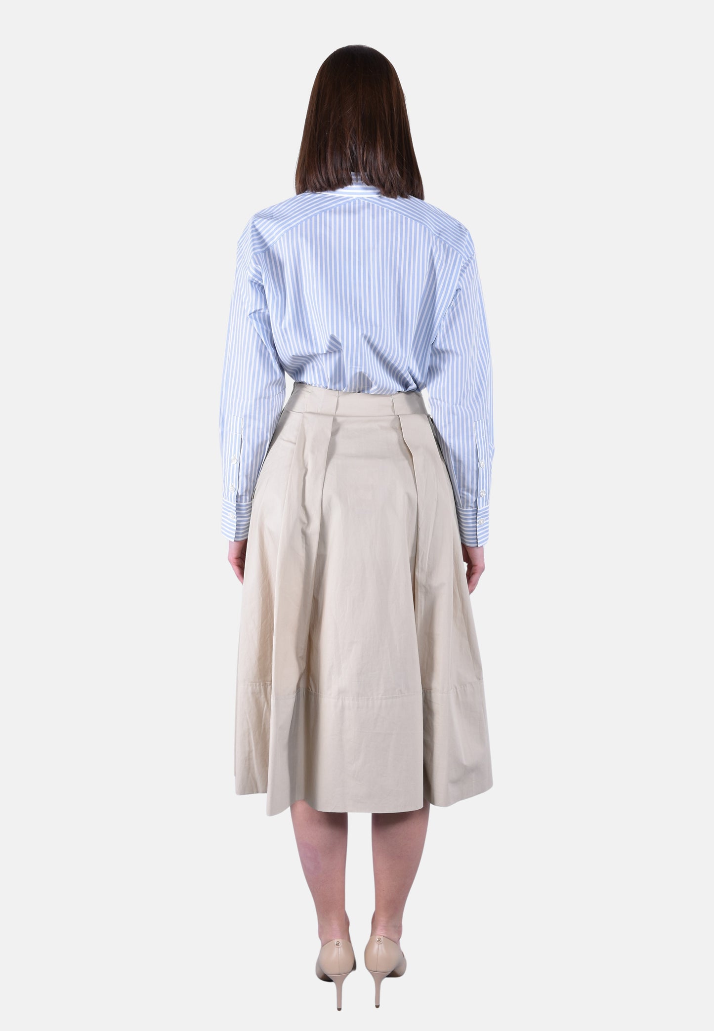 COTTON POPLIN SKIRT