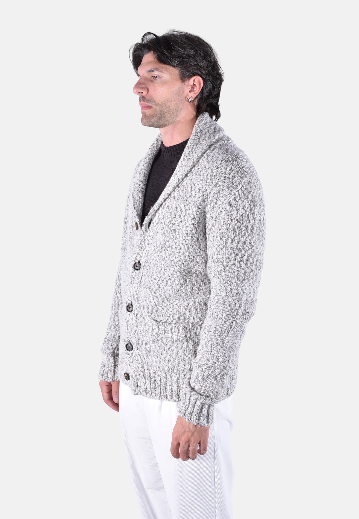 CARDIGAN COLLO SCIALLE