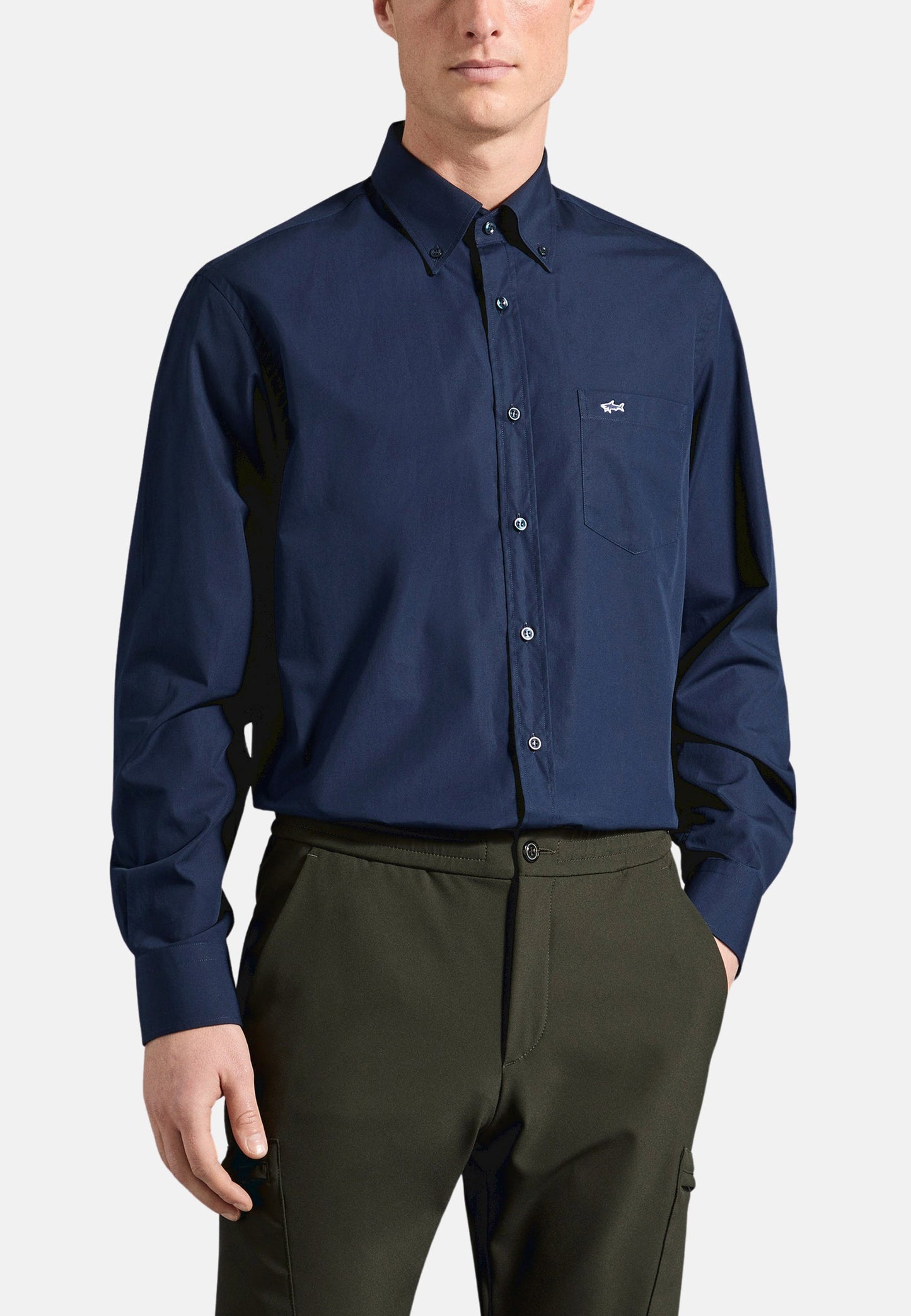 CAMICIA IN POPELINE DI COTONE