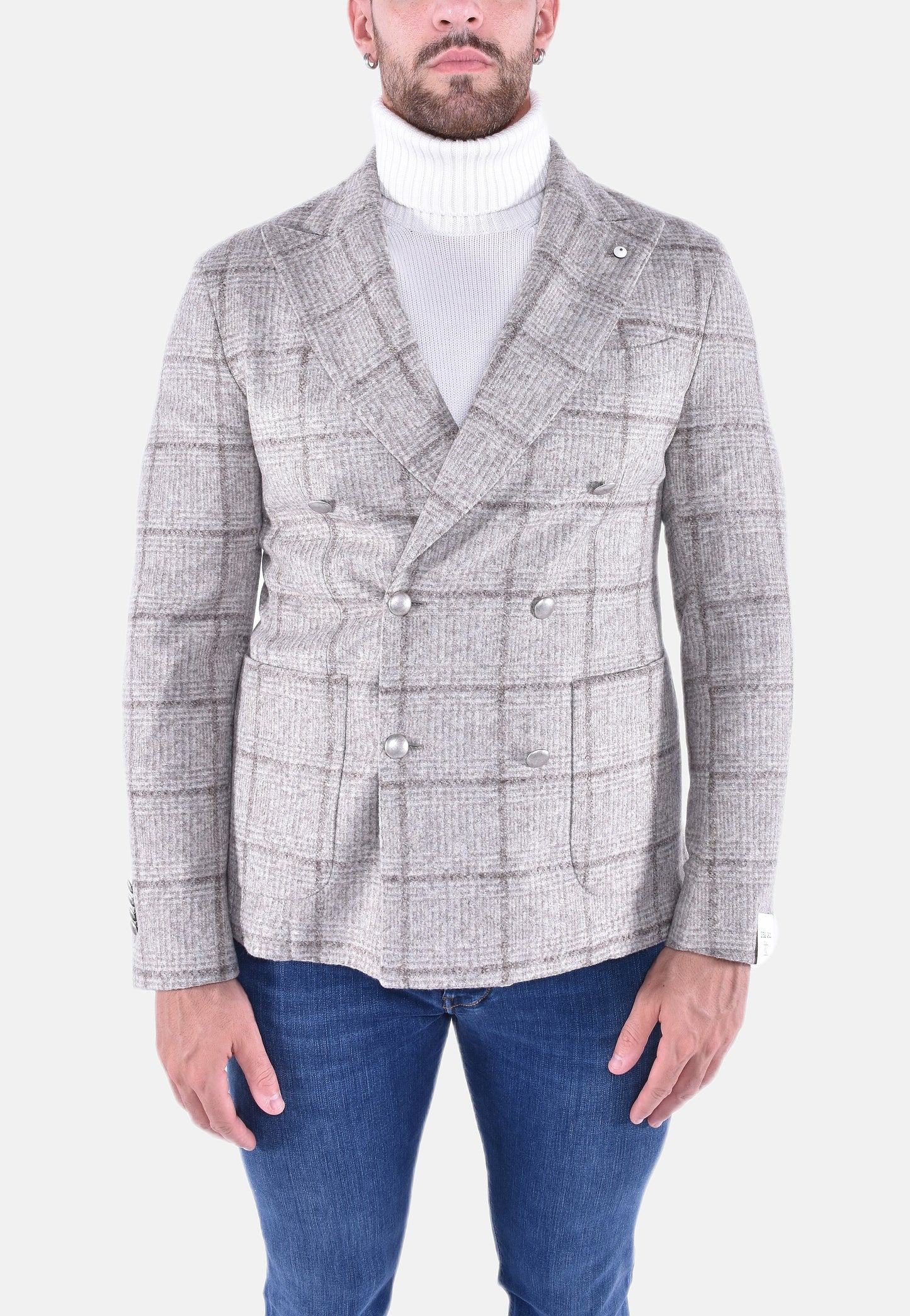 GIACCA SARTORIALE DOPPIOPETTO IN JERSEY