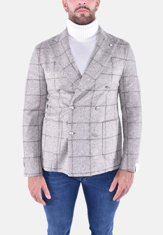 GIACCA SARTORIALE DOPPIOPETTO IN JERSEY
