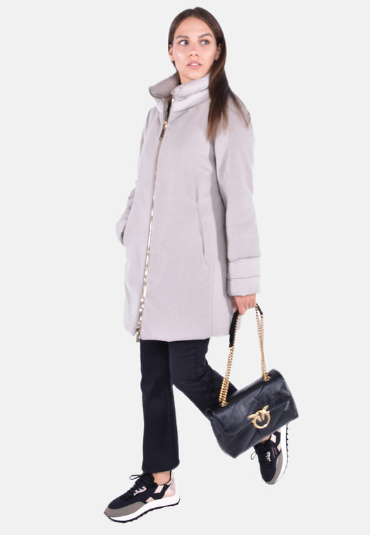 GIUBBOTTO IN LANA E PIUMA ABETE-LE