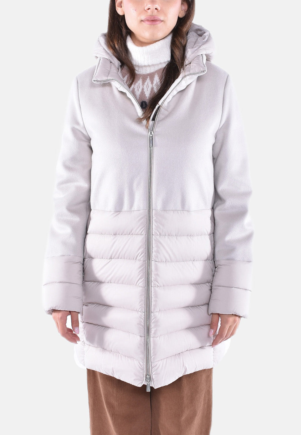 GIUBBOTTO IN LANA E PIUMA ANGELE-LE