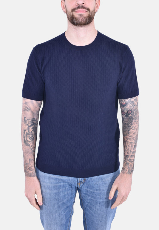 T-SHIRT GIROCOLLO IN COTONE