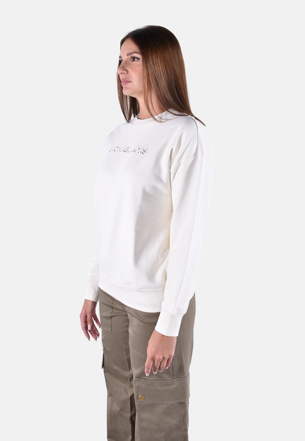 MK SHDW EMBSSED LOGO CREW