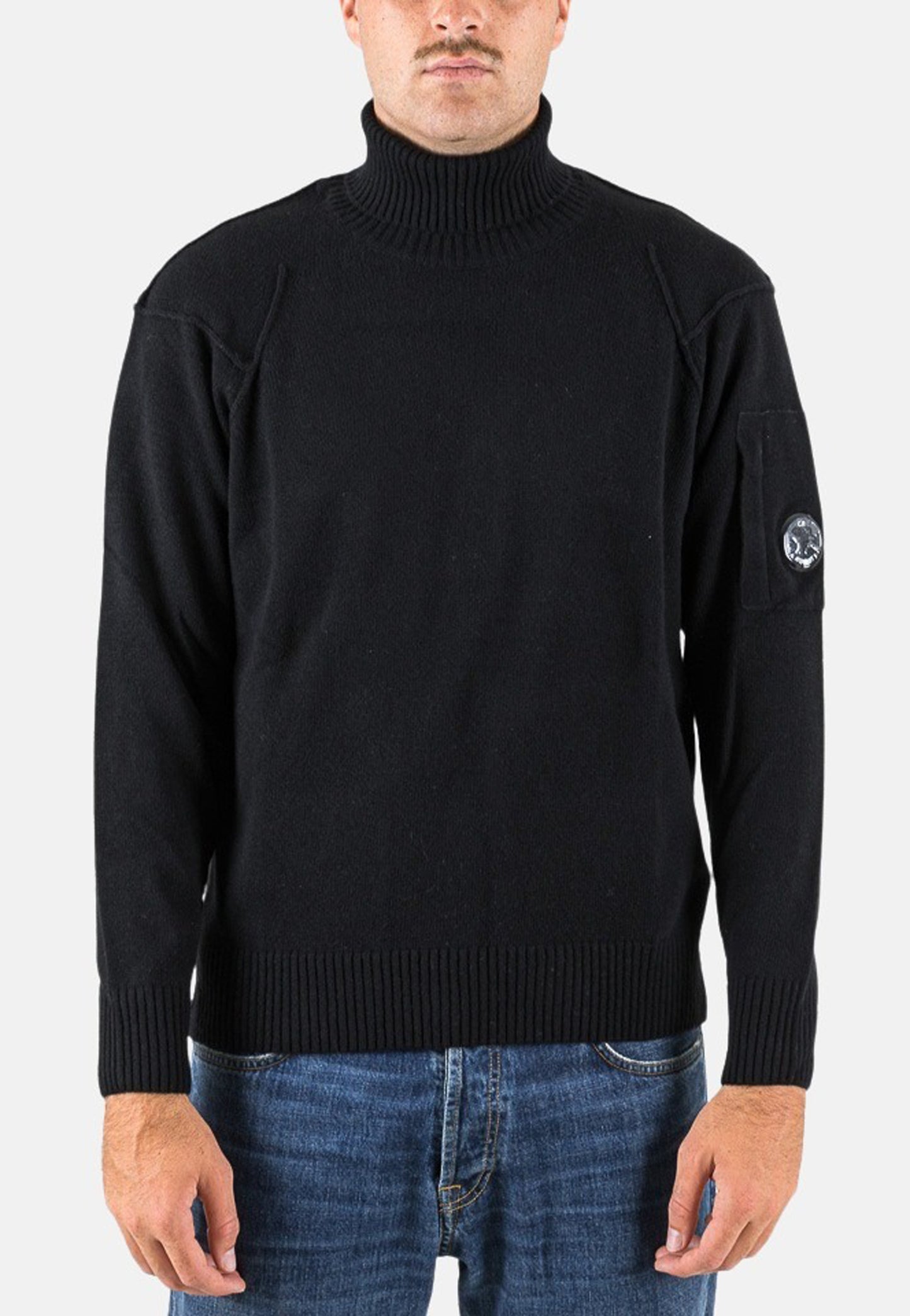 LAMBSWOOL GRS ROLL NECK KNIT