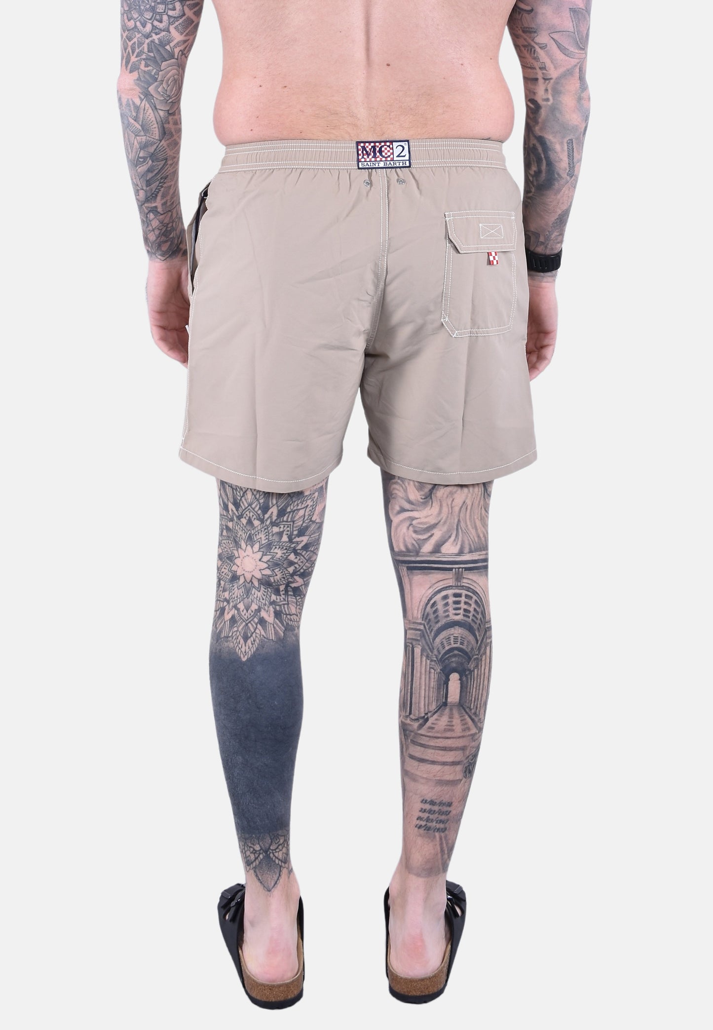 PATMOS SWIM SHORT WITH BACK FLAP POCKET