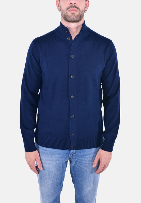 SAVILE MERINO BOTTONS KNIT CARDIGAN