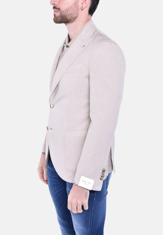 GIACCA MONOPETTO COTONE E LINO