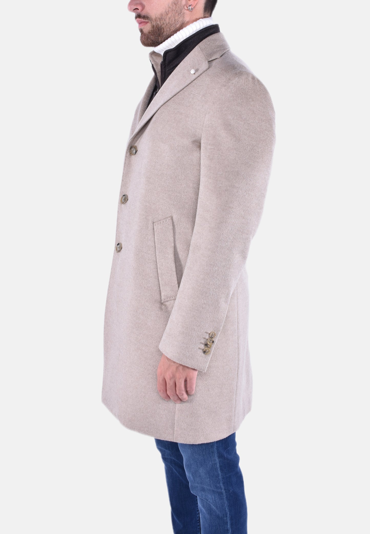 CAPPOTTO SARTORIALE REGULAR CON PETTORINA STACCABILE