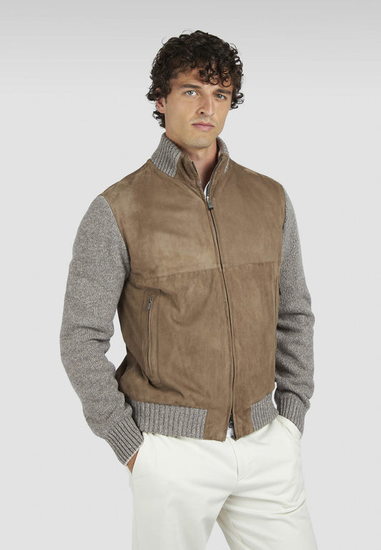 MAGLIA FULL ZIP RIVIERA IN LANA E CASHMERE