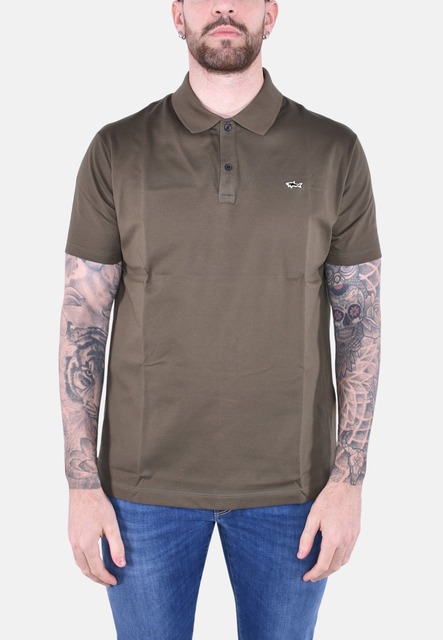 POLO IN COTONE DOUBLE PIQUE CON SHAR