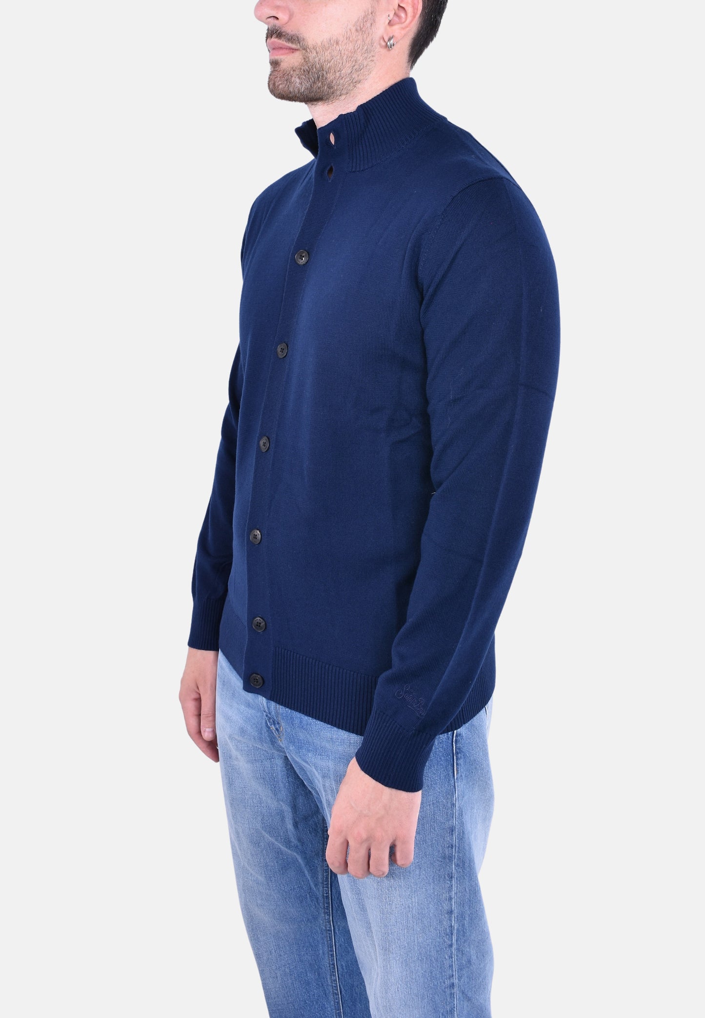 SAVILE MERINO BOTTONS KNIT CARDIGAN