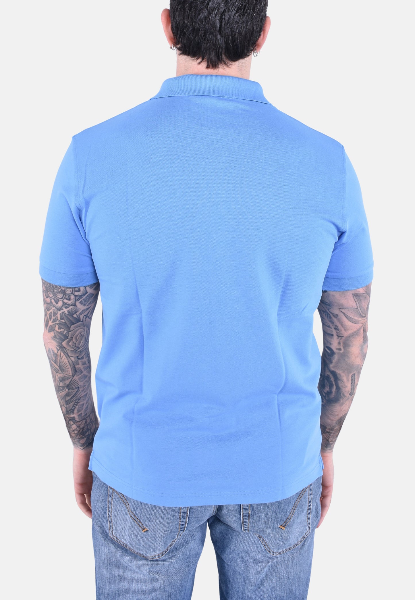 POLO PRINT UNDER COLLAR SHORT SLEEVES