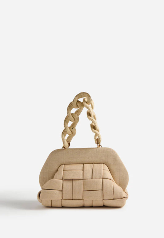 TIA WAVED STRAW SHELL