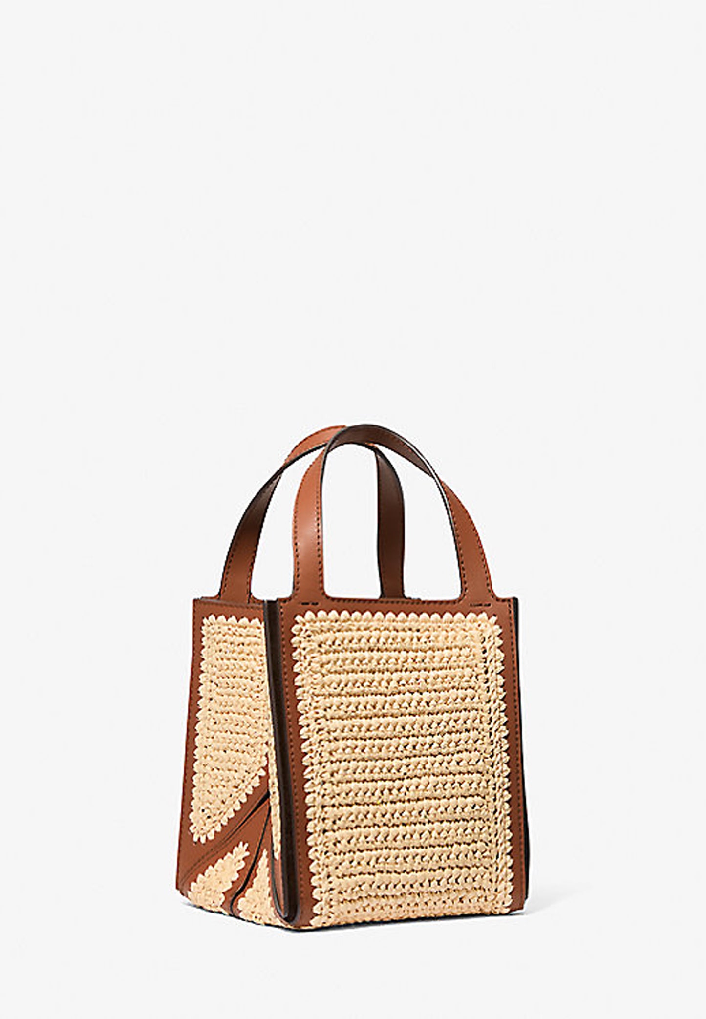 BORSA TOTE JORDI PICCOLA IN PAGLIA LAVORATA A MANO