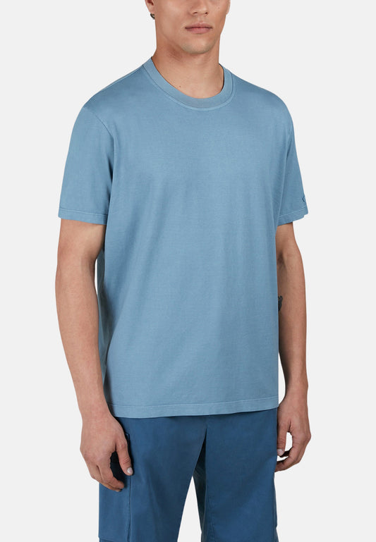 T-SHIRT IN COTONE LIGHT JERSEY TINTO CAP