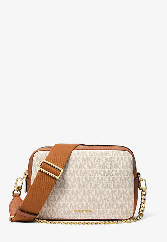 MEDIUM DOUBLE ZIP CHAIN CAMERA CROSSBODY