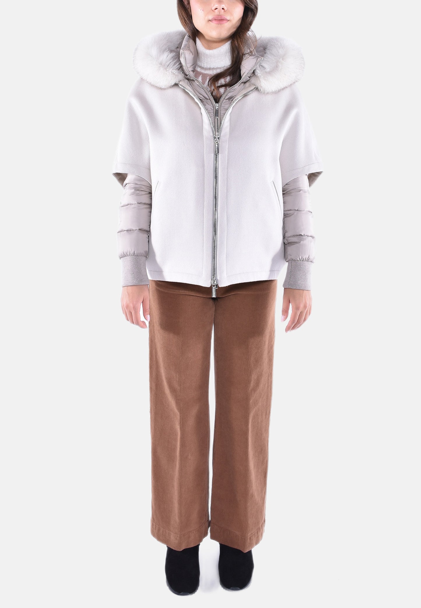 CAPPA IN LANA CON PIUMINO STACCABILE PEGASO