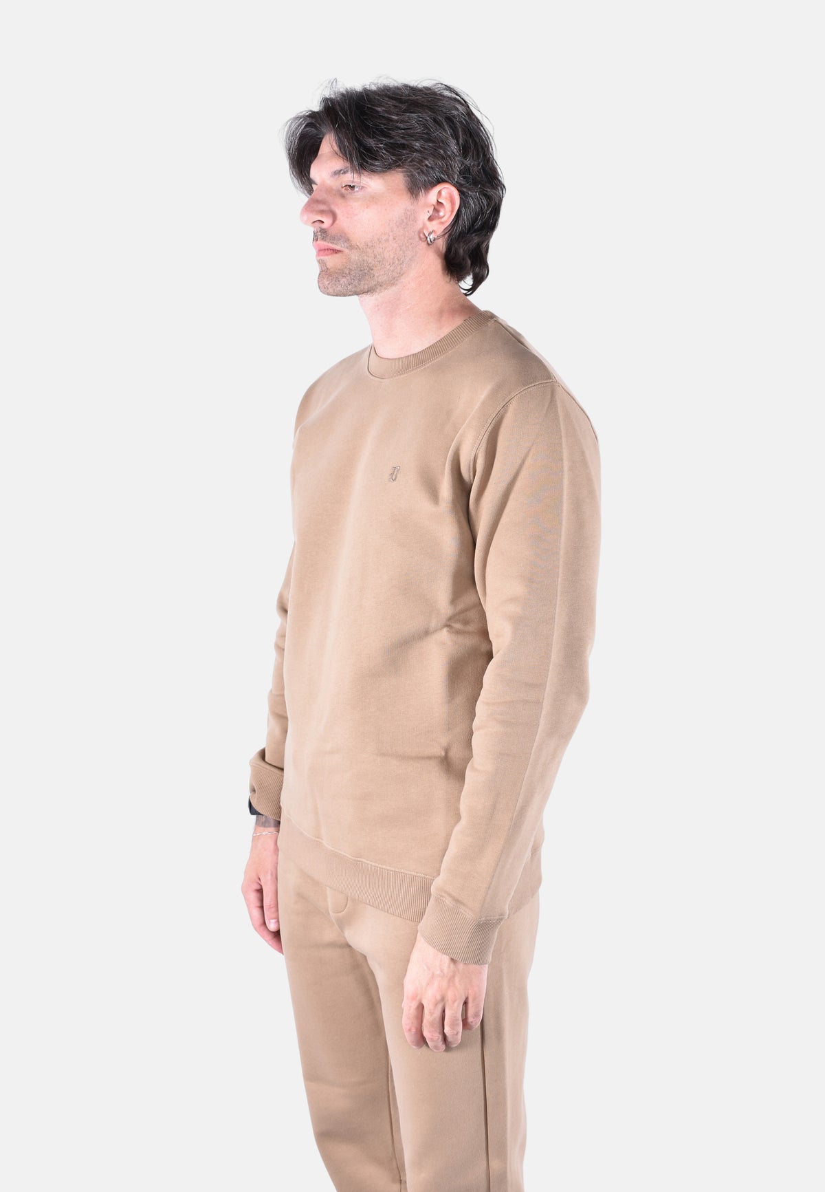 REGULAR-FIT COTTON FLEECE SWEATSHIRT
